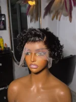 Cheveux curly human hair raw